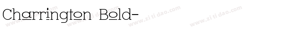 Charrington Bold字体转换